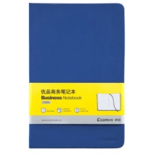 齐心（COMIX）A5 122张优品商务笔记本子/记事本/日记本 蓝色 办公文具 C5902