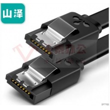 山泽(SAMZHE) 高速SATA3.0硬盘数据线连接线 外接固态机械硬盘光驱串口线电源双通道转换线 直头0.5米 ZZT05连接线