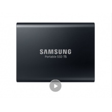 三星(SAMSUNG) 1TB Type-c USB3.1 移动固态硬盘（PSSD）T5 玄英黑 传输速度540MB/s 安全便携