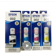 爱普生（EPSON）002墨水L4158 L4168 6168 L6178 L6198 (T03X1-T03X4)002一套4色墨水