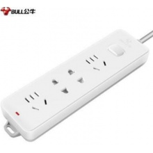 公牛 GN-211 插座 四位总控 4m 10A 白色（计价单位：个）