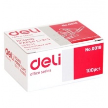 得力(deli)0018 回形针100枚/盒 10盒装