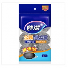 妙洁（MIAOJIE）MHB6 不锈钢金属钢丝球 6只装 