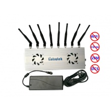林创Lintratek 全频段手机信号干扰 234GWIFI屏蔽器 升级版银色8天线(手机信号+WIFI)