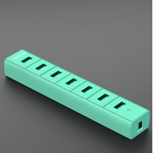 山泽(SAMZHE)USB分线器 3.0高速7口HUB多接口拓展坞转换器集线器 带供电线 JXQ-007L