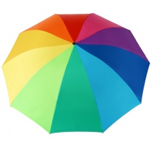 天堂伞  UPF50+33395E 彩虹加大加固黑胶三折晴雨伞