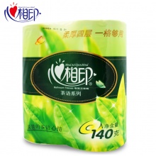 心相印卷纸茶语特柔卷筒卫生纸厕纸140G卷纸4卷/包