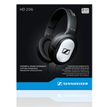 森海塞尔（Sennheiser）HD206 专业录音监听头戴式耳机 黑色