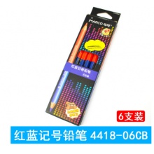 马可红蓝记号铅笔6支装4418-06CB