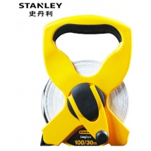 史丹利（STANLEY）STHT34791-8-23 盘式公英制玻璃纤维长卷尺30M/100'
