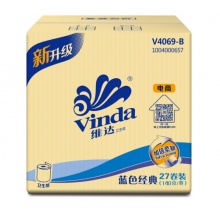 维达(Vinda) 卷纸 蓝色经典3层140g卫生纸巾10卷