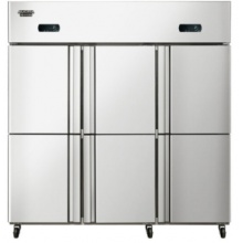 澳柯玛（AUCMA）1300升商用六门厨房冰箱 立式全冷冻冰柜 不锈钢 VF-1300D6