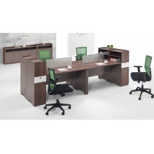 泰视 办公家具工作位屏风办公桌带柜 两人位W3000*D600*H1100