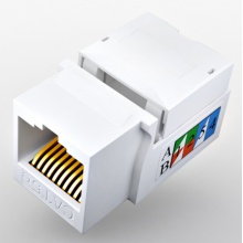 山泽（SAMZHE）超五类工程级 RJ45电脑网线插座 CAT5e网络面板模块 超5类8P8C (五只装)TLMK05X