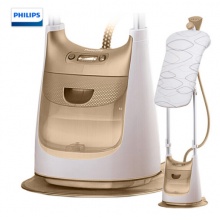飞利浦（PHILIPS）蒸汽挂烫机 家用手持/挂式增压电熨斗双杆带烫衣板 2200W五档调节熨衣 GC618/68