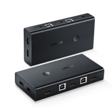 绿联(UGREEN)HDMI接口2进1出4K高清KVM 切换器CM200