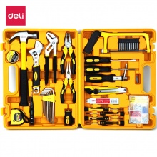 得力（deli） 多功能组合工具箱 家用/维修/五金工具套装53件套3703