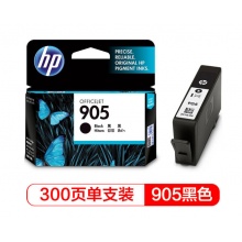 惠普(HP)T6M01AA 905 黑色墨盒 (适用于HP OJ6960,6970)