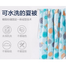 LOVO家纺 空调被子可水洗夏凉被防螨抗菌夏被单人双人薄被芯 （防螨）玩转时尚 200x230cm