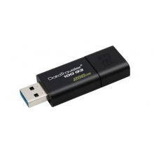 金士顿(Kingston)256GB USB3.0 U盘DT100G3 黑色 滑盖设计