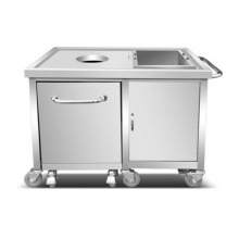 不锈钢无磁残食台SX070608 定制款 