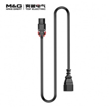 突破（M&G）AL-C131015BC14  自锁电源线/1.5米 3*1.0平方/C13-C14黑色