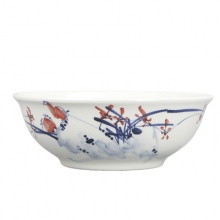 东方 精品兰花大碗