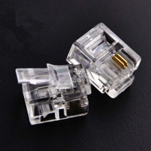  电话水晶头 6P2C 二芯电话接头（100个/包）
