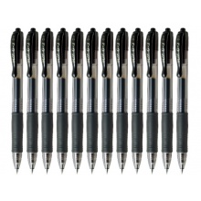百乐(PILOT)0.7mm 中性笔BL-G2-7 黑色 12支装