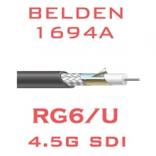 Belden定制款同轴线 两芯线缆信号线屏蔽层95%以上百通同轴线1米