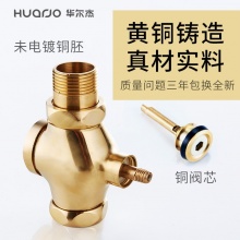 华尔杰 一寸 厕所手按式冲水阀 