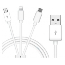 品胜 数据线USB-C 一拖三充电线1米
