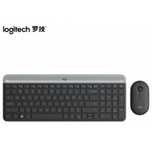 罗技（Logitech）MK470 无线键鼠套装 超薄 全尺寸 星空灰 带无线2.4G接收器