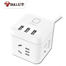 公牛 智能魔方多功能插线板 1.5米GN-U303U【3个USB+3插孔】