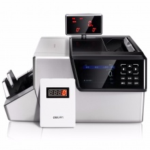 得力/deli 2126 点钞机银行专用A类点钞机智能大双屏验钞仪验钞机