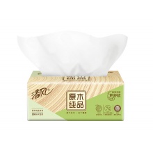清风 抽纸 原木纯品 2层200抽软抽*24包纸巾 整箱销售