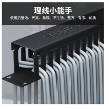 山泽（SAMZHE）WAN-12工程加厚型机柜网络理线架24口（19寸）