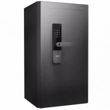 得力4103 soter联动防盗系统25mm实心安全锁栓360度高速指纹识别磨砂精致面板LED显示屏保险箱H810
