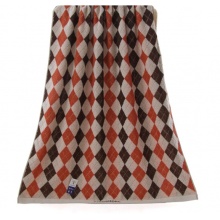 金号毛巾 G3354 赤金提缎纯棉加大浴巾 棕色 