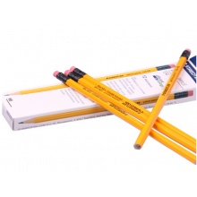 施德楼(STAEDTLER)六角黄杆铅笔带橡皮头134-HB 单支