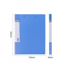 得力5302es文件夹办公用品双夹强压夹单夹A4资料册资料夹档案夹整理夹文件夹子收纳册单个装