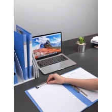 得力5309ES文件夹 办公用品A4双强力大夹子资料夹板插页册单个装