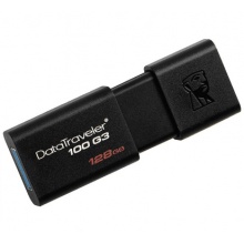 金士顿(Kingston)DT100 G3 优盘  USB3.0接口 100MB/秒 黑色 128GB、 个