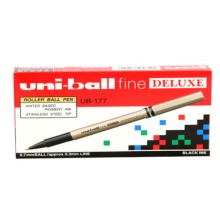 三菱(Uni)直液式中性走珠笔UB-177 黑色0.7mm 12支装