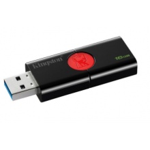 金士顿（Kingston）u盘 USB3.1 DT106高速U盘 黑红精英款 16G