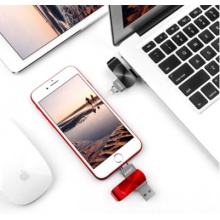 忆捷(EAGET) Lightning USB3.0苹果U盘128GB i66苹果官方MFI认证 黑色