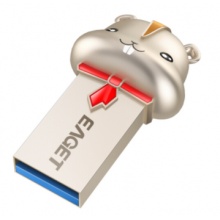 忆捷（EAGET）32GB USB3.0 高速全金属防水U盘 U98 小福鼠2020限量版生肖优盘 【萌萌哒鼠年纪念款】