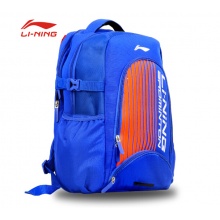 李宁(LI-NING) ABSP116-2  运动双肩背包3支装羽毛球包男女训练大背包 彩蓝