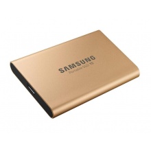 三星(SAMSUNG) MU-PA1T0G/WW T5 1TB Type-c USB3.1 移动硬盘 固态（PSSD） 玫瑰金