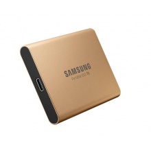 三星(SAMSUNG) MU-PA1T0G/WW T5 1TB Type-c USB3.1 移动硬盘 固态（PSSD） 玫瑰金